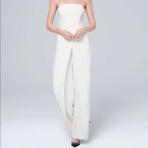 WHBM Strapless Split-Leg Jumpsuit